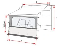 Fiamma Blocker Pro Voorwand VAN 250 -Luifel Winkel fiamma blocker pro 4 ecommerce 182a 25 1