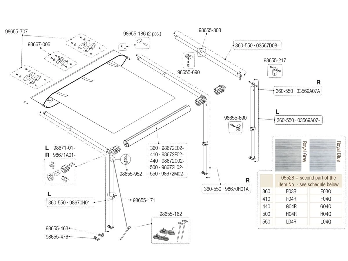 Fiamma Middenbevestiging Rafter Caravanstore 3 Fiamma Middenbevestiging Rafter Caravanstore