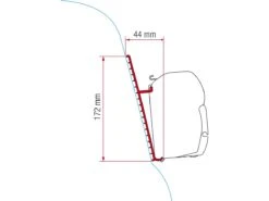 Fiamma F45 Adapter Fiberglass Roof