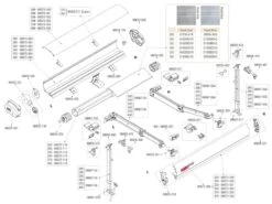 Fiamma Scharnierstuk Staander Aluminium Links F65S