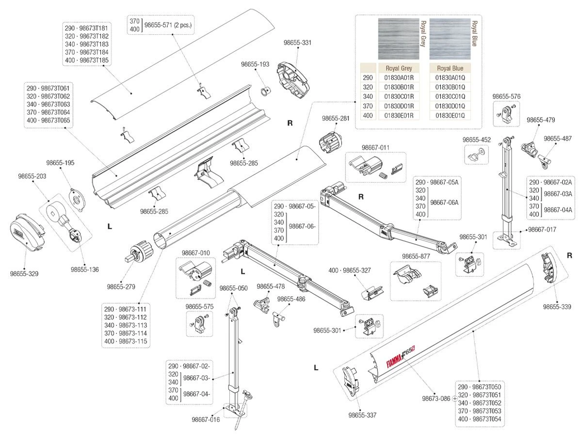 Fiamma Eindkap Voorlijst Links F65S 4 Fiamma Eindkap Voorlijst Links F65S - Afbeelding 2