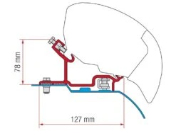 Fiamma F80/F65 Adapter Ducato H3