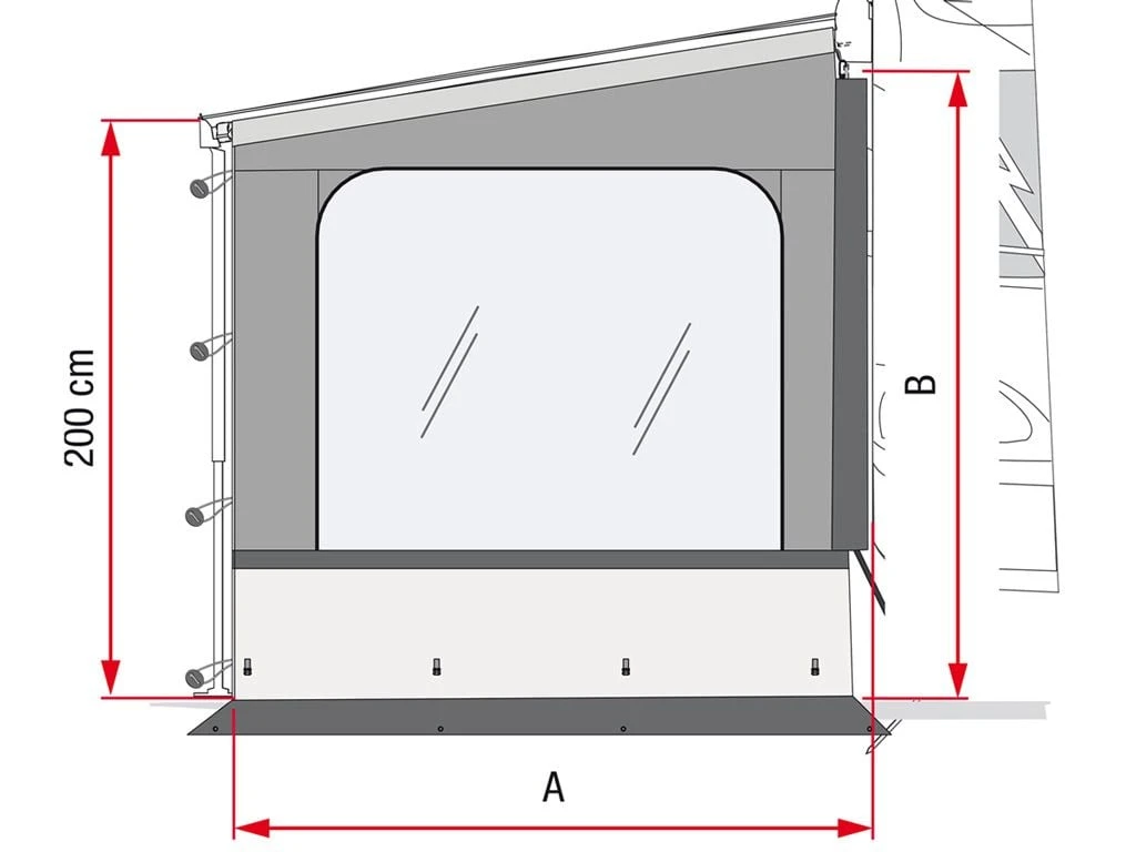 Fiamma Side W Pro Zijwand F35 VAN 4 Fiamma Side W Pro Zijwand F35 VAN - Afbeelding 2