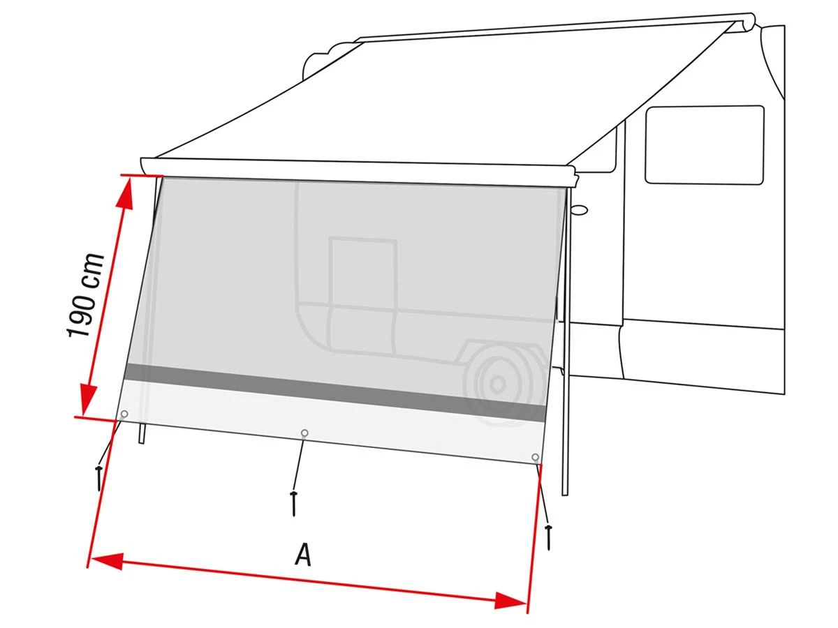 Fiamma Sun View XL Grey Voorwand 285 5 Fiamma Sun View XL Grey Voorwand 285 - Afbeelding 3