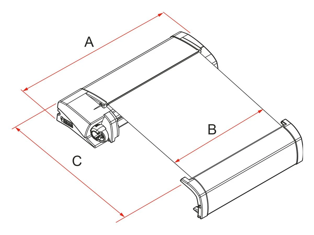 Fiamma F40Van Deep Black Cassetteluifel 12 Fiamma F40Van Deep Black Cassetteluifel - Afbeelding 10
