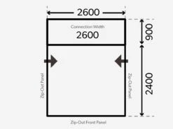 Dometic Club Air Pro Drive-Away Bustent -Luifel Winkel kampa dometic plattegrond club drive away 2021 ecommerce 0559