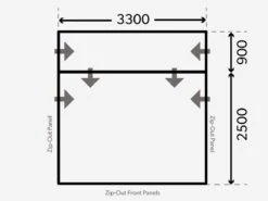 Dometic Rally Air Pro 330 Drive-Away Campertent -Luifel Winkel kampa dometic plattegrond rally 330 drive away 2021 ecommerce c6a6 1