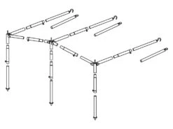 Obelink Luifelframe Staal 25 Mm Maat 11 - 20