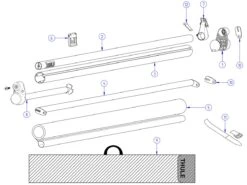 Thule Bevestigingshouder Windscreen -Luifel Winkel thule windscreen spare parts 3 ecommerce 2452